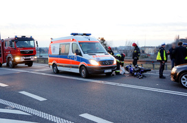 Zderzenie yamahy z volkswagenem