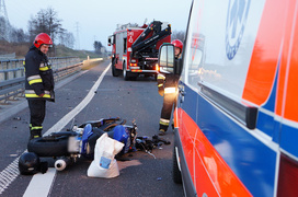 Zderzenie yamahy z volkswagenem