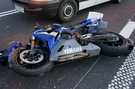 Zderzenie yamahy z volkswagenem