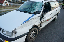 Zderzenie yamahy z volkswagenem