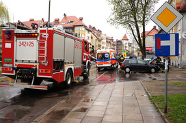 Robotnicza: zderzenie dwóch pojazdów