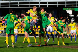 Pierwsza porażka Olimpii w rundzie wiosennej (piłka nożna)