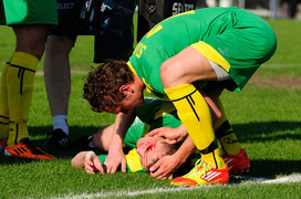 Pierwsza porażka Olimpii w rundzie wiosennej (piłka nożna)