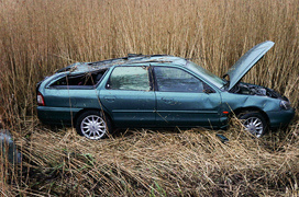 Karczowiska Górne: dachowanie fordem