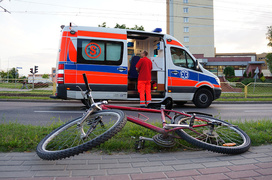 Potrącenie pijanego rowerzysty