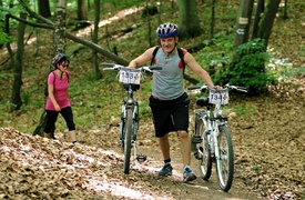 Kolarstwo   górskie w Bażantarni