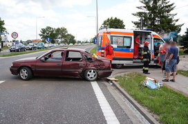 Kazimierzowo: oplem wjechał wprost pod ciężarówkę