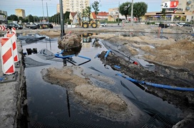 Awaria w centrum. \"504\" pod wodą