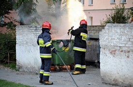 Płonęły śmietniki