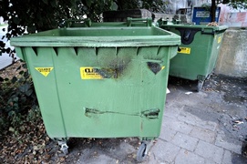Płonęły śmietniki