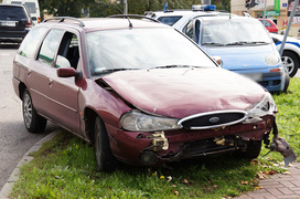 Płk. Dąbka: zderzenie matiza z mondeo