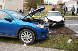 Stawidłowa: czołowe zderzenie \"na podwójnym gazie\"