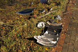 Kazimierzowo: ciężarówka w rowie