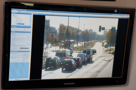 Kamera \"patrzy\" na skrzyżowanie