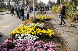 Tłumy na cmentarzach