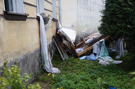 Panieńska: pożar w mieszkaniu