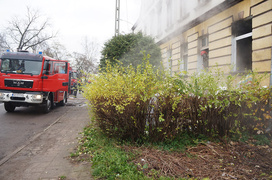 Panieńska: pożar w mieszkaniu