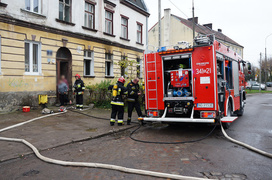 Panieńska: pożar w mieszkaniu