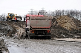 Modrzewina zawalona gruzem