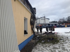 Spłonęła hurtownia odzieży używanej