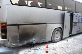 Pożar w rosyjskim autokarze