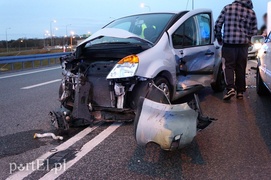 Węzeł Wschód: zderzenie czterech pojazdów