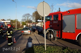 Wypadek na zjeździe z mostu