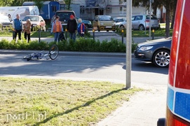 Rowerzysta wjechał w volkswagena