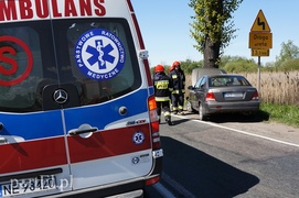Karczowiska Górne: hyundaiem w drzewo