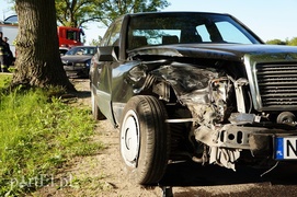 Zderzenie na wylocie z Elbląga