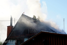 Witkiewicza: pożar domu