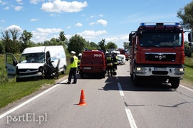 Czołowe zderzenie na drodze nr 22