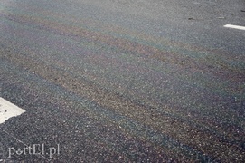 Drogi zalane olejem z uszkodzonego kombajnu (aktualizacja)