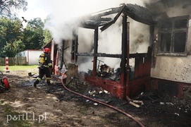 Pożar domu przy Marymonckiej