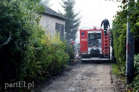 Pożar domu przy Marymonckiej