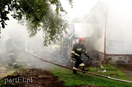 Pożar domu przy Marymonckiej