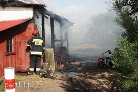 Pożar domu przy Marymonckiej