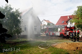 Pożar domu przy Marymonckiej