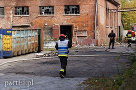 Pożar w budynku dawnej mleczarni