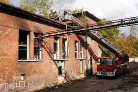 Pożar w budynku dawnej mleczarni