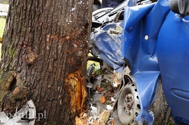 Wypadek między Hutą Żuławską a Pogrodziem