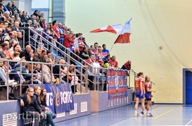 Zacięty mecz, głośny doping  (piłka ręczna)