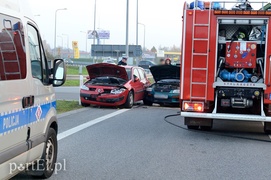 Węzeł Wschód: zderzenie dwóch pojazdów