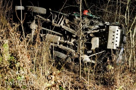 Wypadek samochodu Straży Granicznej