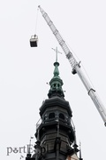 Alpiniści na wieży katedralnej