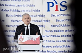 Kaczyński w Elblągu na finiszu kampanii