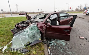 Ciężarówką wjechał w opla na Modrzewinie