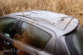 Toyotą wpadła do przydrożnego rowu