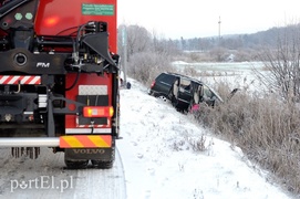 Rubno Wielkie: opel w rowie, jedna osoba w szpitalu