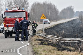 Groźny pożar traw